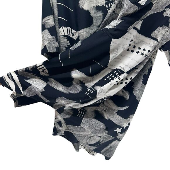 Vintage Haupt Germany Camp Shirt Mens XL Abstract Print Art to Wear Geometric - Picture 5 of 14